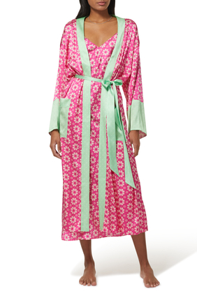 Carmelita Long Silk Robe